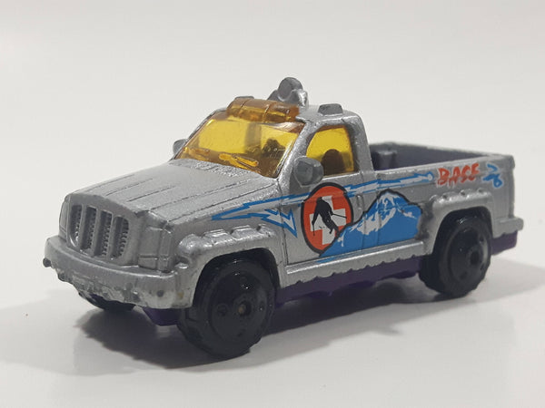 2002 Matchbox Ultimate Rescue Troop Carrier Truck Silver Die Cast Toy Car Vehicle No Canopy