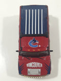 2004 2005 Season Fleer NHL Ice Hockey Vancouver Canucks Hummer H2 Dark Red Maroon Die Cast Toy Car Vehicle