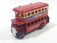 Lledo Days Gone DG 15 London Transport Vermouth Cinzano 1932 AEC Regent Double Decker Bus Red Die Cast Toy Car Vehicle