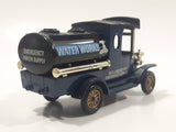 Lledo Days Gone DG 8 - 8 Water Works Rutland District Emergency Service 1920 Ford Model T Tanker Dark Blue Die Cast Toy Car Vehicle