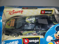Burago Disney Mickey Mouse Lamborghini Black 1/43 Scale Die Cast Toy Car Vehicle with Box
