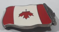 Waving Canada Flag Enamel Metal Belt Buckle Bottle Opener