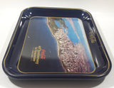 Vintage 1980 60th Anniversary of Coca-Cola in Vancouver 1920-1980 Aerial Shot of Downtown Vancouver and Part of Stanley Park Official Blue Metal Beverage Tray