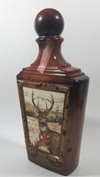 Vintage Jim Beam Kentucky Whisky Buck Deer 10 1/2" Tall Brown Amber Glass Decanter Bottle