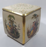 Antique Edward Sharp & Sons Ltd of Maidstone Kent Victorian Scenes 5" Tall Bowed Tin Metal Container