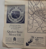 Vintage 1961 AAA American Automobile Association Northeastern States Map
