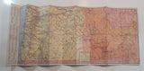 Vintage 1950 Mobilgas Miracle-Fold Highway Guide Washington Oregon Idaho Paper Map "Tacoma Super Service"