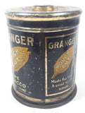 Vintage Granger Rough Cute Pipe Tobacco 6" Tall Tin Metal Canister Ligget & Myers Tobacco Co.
