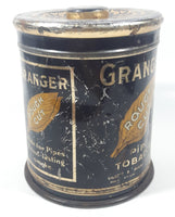 Vintage Granger Rough Cute Pipe Tobacco 6" Tall Tin Metal Canister Ligget & Myers Tobacco Co.