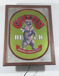 Antique Grizzly Bear Beer Light Up Illuminated 12 1/2" x 16" Pub Bar Sign