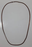 Copper Metal Chain Necklace 24" Long