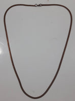 Copper Metal Chain Necklace 24" Long