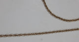 Gold Tone Metal Chain Necklace 24" Long