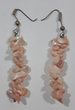 Cultured Freshwater Pink Pear Stacked Dangling Drop Earrings
