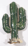 Green Cactus Shaped Enamel Metal Brooch Pin