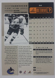 1998 Pinnacle Beehive #50 NHL Geoff Sanderson Vancouver Canucks Left Wing Jumbo 5" x 7" Photo Hockey Card