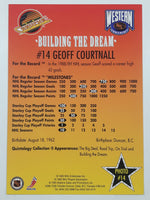 1995 NHL Enterprises Quintology Collection Building The Dream #14 NHL Geoff Courtnall Vancouver Canucks Jumbo 5" x 7" Photo Hockey Card