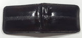 Dark Brown Leather Magnetic Money Clip 3/8" x 1 5/8" x 2 3/8"