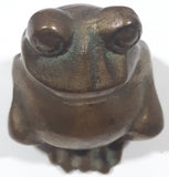 Vintage Small 1 1/2" Tall Brass Metal Frog