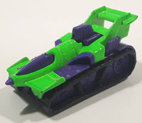 1995 Hot Wheels Treadator Bright Green and Purple Die Cast Toy Car Vehicle