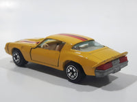 Vintage Yatming Chevy Camaro Z28 Yellow No. 1077 Die Cast Toy Muscle Car Vehicle with Opening Doors