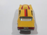 Vintage Yatming Chevy Camaro Z28 Yellow No. 1077 Die Cast Toy Muscle Car Vehicle with Opening Doors