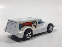 Vintage Corgi Juniors DC Comics Batman Joker Jokermobile White Die Cast Toy Car Vehicle Made in Gt. Britain