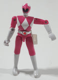 1993 Bandai Mighty Morphin Power Rangers Kimberly Pink and White 4 3/4" Tall Plastic Toy Action Figure