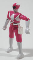 1993 Bandai Mighty Morphin Power Rangers Kimberly Pink and White 4 3/4" Tall Plastic Toy Action Figure