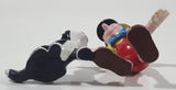 Disney Applause Pinocchio Petting Figaro the Black and White Cat 2 1/2" Tall Toy Figure