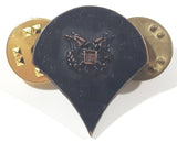 Vintage US Military US Great Seal Eagle T-21 Black Metal Hat Lapel Pin Back Insignia Badge
