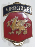 Vintage 1946-1952 US Military 108th Division Airborne Army Reserves Enamel Metal Lapel Pin Back Insignia Badge