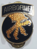 Vintage 1943-1945 and 1948-1949 US Military 17th Division Airborne Thunder From Heaven Enamel Metal Lapel Pin Back Insignia Badge
