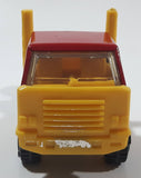 Vintage 1980s Tonka Semi Tractor Truck Yellow and Red Pressed Steel and Plastic Toy Car Vehicle