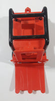 Vintage 1970s Tonka Minis Fork Lift Orange Plastic and Pressed Steel Toy Car Vehicle