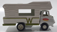 Vintage 1973 Tonka Winnebago White Camper Van RV Pressed Steel Toy Car Recreational Camping Vehicle Missing Windows