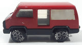 Vintage 1979 Tonka Cargo Van Red and Black Pressed Steel and Plastic Toy Car Vehicle Made in Hong Kong