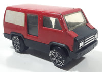 Vintage 1979 Tonka Cargo Van Red and Black Pressed Steel and Plastic Toy Car Vehicle Made in Hong Kong