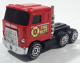 Vintage 1980 Buddy L Mack #1 Fire Truck Red Pressed Steel and Plastic Toy Car Vehicle Made in Japan