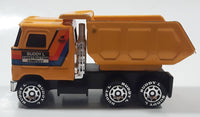 Vintage 1980 Buddy L Construction Company Mack Dump Truck Pressed Steel and Plastic Toy Car Vehicle Made in Macau