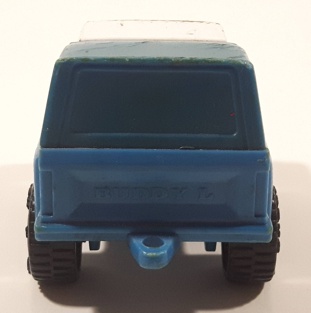 Vintage 1984 Buddy L Pickup Truck With Cap Blue And White Pressed Stee 