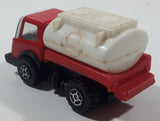 Rare Vintage KY Kai Yip Steel Roder Shell Tank Tanker Fuel Truck Red and White Pressed Steel and Plastic Toy Car Vehicle