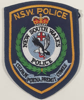 Authentic Australia N.S.W. New South Wales Police Culpam Poena Premit Comes Fabric Emblem Shoulder Patch Badge