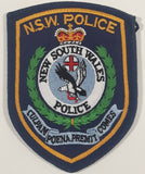Authentic Australia N.S.W. New South Wales Police Culpam Poena Premit Comes Fabric Emblem Shoulder Patch Badge