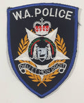 Authentic Australia W.A. Western Australia Police Dieu Et Mon Droit Fabric Emblem Shoulder Patch Badge