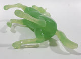 Vintage Green Jade Look Hard Plastic Rearing Horse Figure 5 1/2" Tall