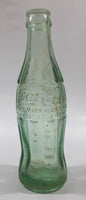 Rare Vintage 1937 to 1952 Coca Cola Sacramento California 7 3/4" Tall 6 Fl Oz. Green Tinted Thick Heavy Embossed Glass Bottle D-105529