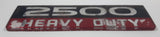 2007-2010 Dodge Ram 2500 Heavy Duty Side Fender Nameplate Chrome Lettering Acrylic Emblem Logo OEM Red Paint Wear