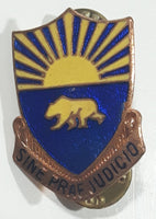 Vintage US Military Police 508th Battallion Sine Prae Judicio Enamel Metal Lapel Pin Back Insignia Badge