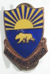 Vintage US Military Police 508th Battallion Sine Prae Judicio Enamel Metal Lapel Pin Back Insignia Badge